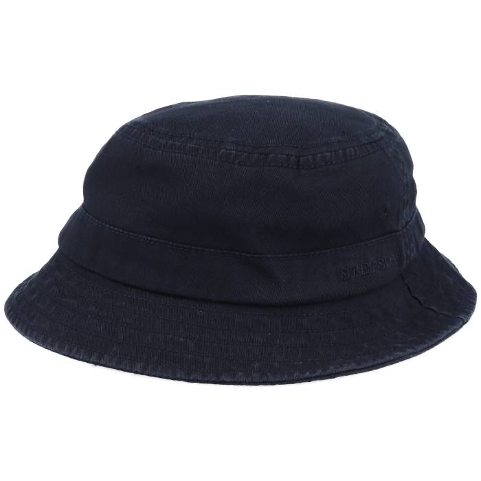ステットソン Stetson 【 Cotton Twill Black Bucket Men Black 】 黒色 ブラック メンズ 黒色 ブラック
