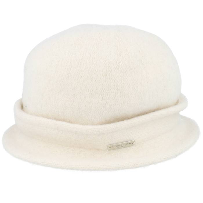 Seeberger 【 Felt Hat With Bow White Cloche Women White 】 白いこと 白いこと レディース 白いこと 白いこと