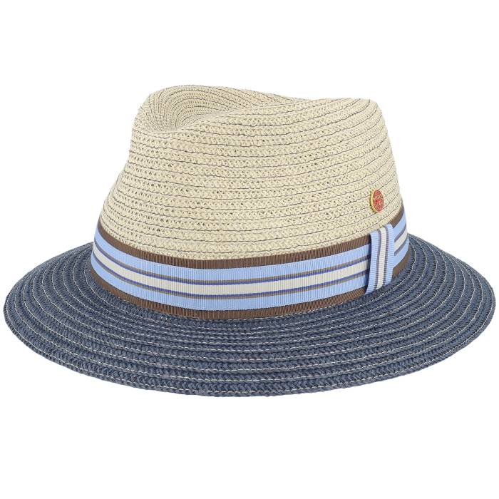 Mayser 【 Maleo Paperbraid Beige/Navy Straw Hat Men Beige 】 メンズ ベージュ