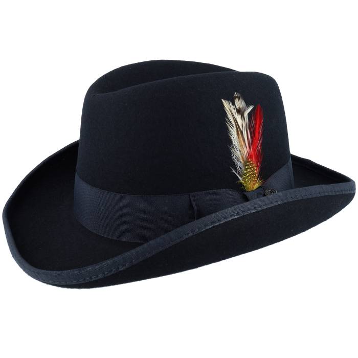 Jaxon & James 【 Wool Homburg Black Western Men Black 】 黒色 ブラック ウェスタン メンズ 黒色 ブラック