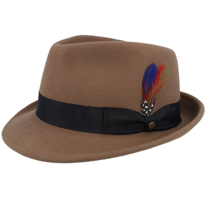 ステットソン Stetson 【 Woolfelt Chestnut Trilby Men Brown 】 メンズ 茶色 ブラウン