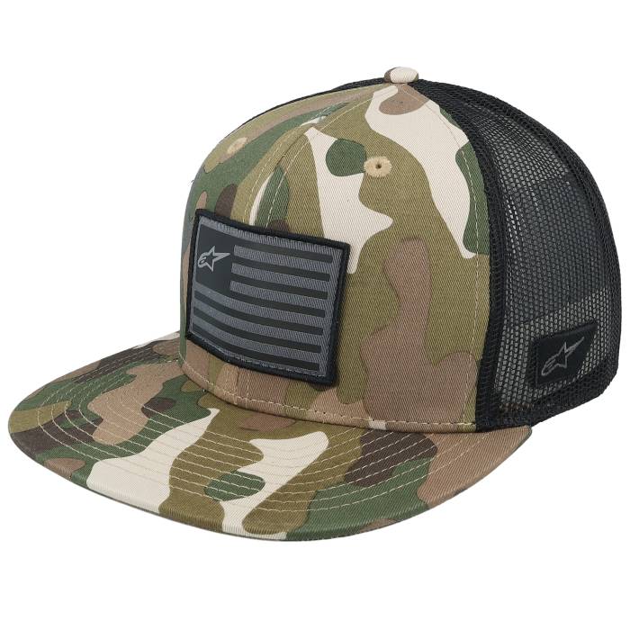 アルパインはやりっ子 Alpinestars 【 Flag Flat Green Camo/Black Trucker Men 】 green 緑・緑であること トラッカー メンズ