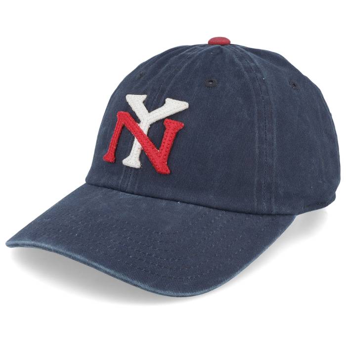 アメリカンニードル American Needle 【 New York Americans Archive Navy & Dark Red Dad Cap Men Blue 】 紺色 ネイビー Red 赤・レッド キャップ 帽子 メンズ 青色 ブルー