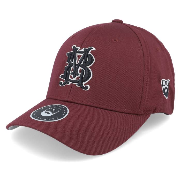 Bearded Man 【 Monogram Maroon Flexfit Men Red 】 マルーン メンズ Red 赤・レッド|スニケス