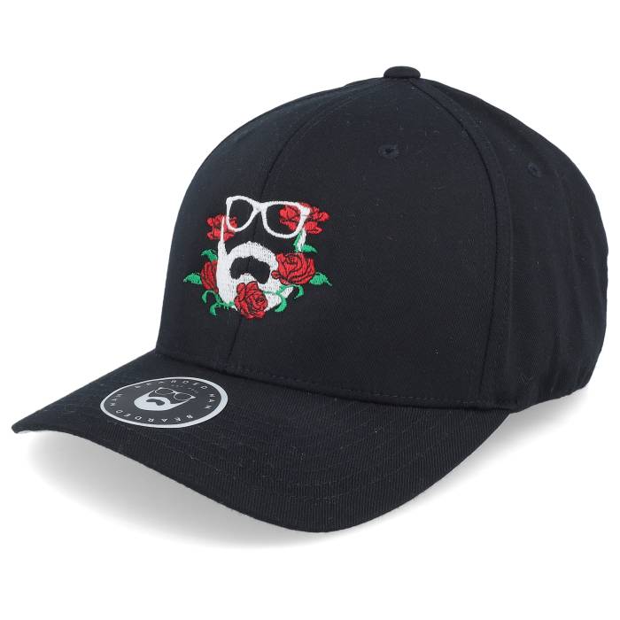 Bearded Man 【 Rose Logo Black Flexfit Men Black 】 Rose ローズ ロゴ 黒色 ブラック メンズ 黒色 ブラック