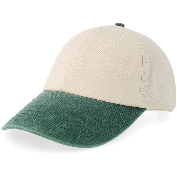 Beechfield 【 B673 Natural/Vintage Bottle Green Dad Cap Men Beige 】 green 緑・グリーン キャップ 帽子 メンズ ベージュ