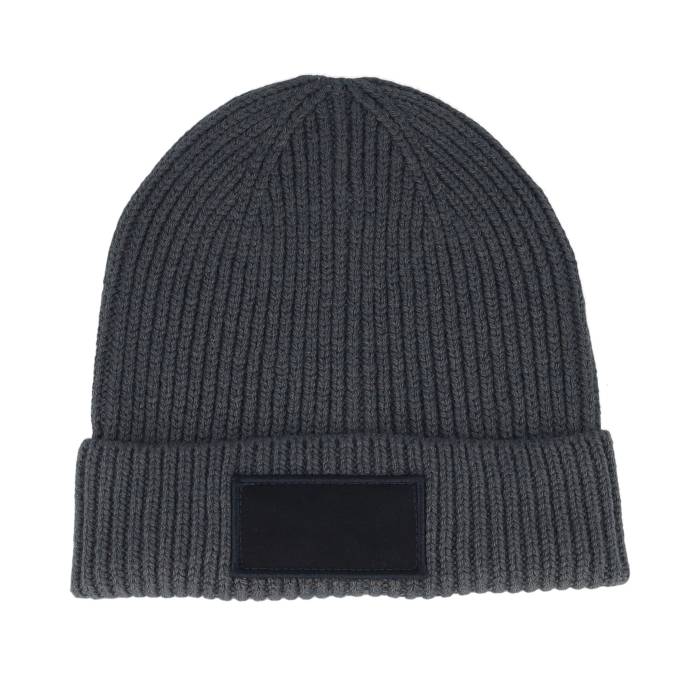 Beechfield 【 Graphite Grey/Black Fashion Patch Cuff Men Grey 】 メンズ 灰色 グレー