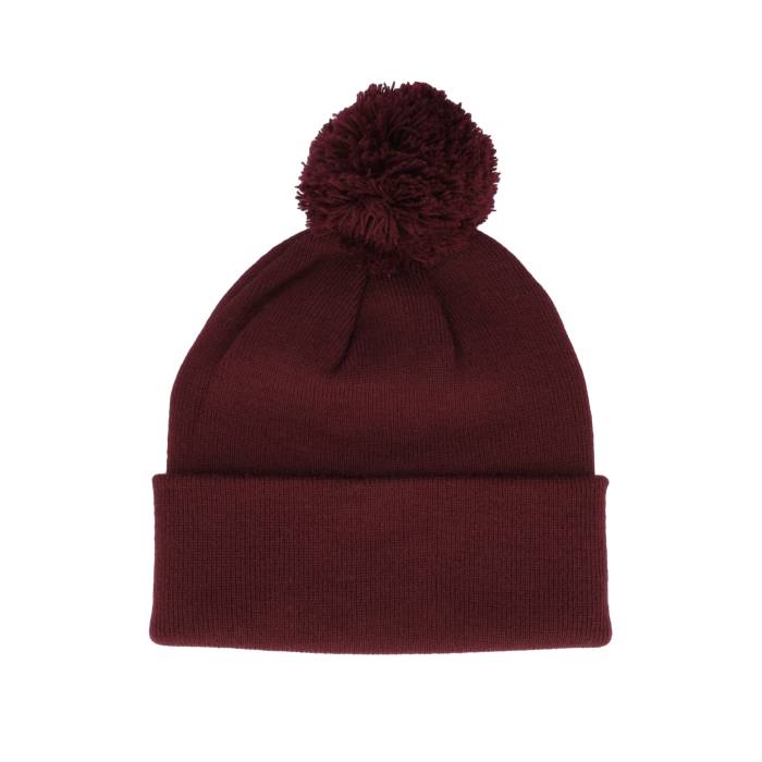 Beechfield 【 Burgundy Pom Blank Beanie Men Red 】 ワイン色・バーガンディー キャップ 帽子 メンズ Red 赤・レッド 14,820円