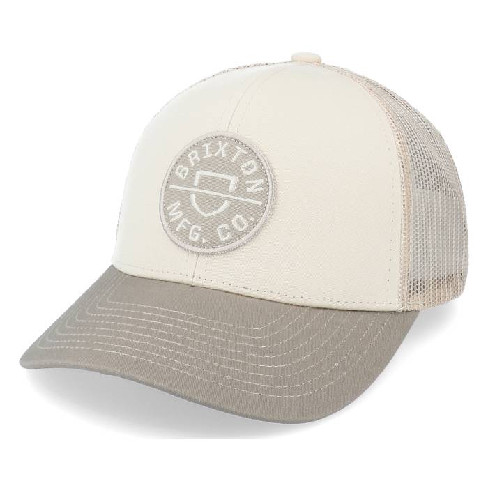 ブリクストン Brixton 【 Crest Mesh Twig/Vanilla Trucker Men Beige 】 トラッカー メンズ ベージュ|スニケス
