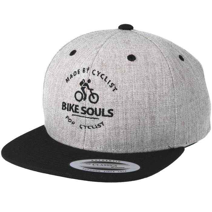 Bike Souls 【 Made By Cyclists Heather Grey/Black Snapback Men Grey 】 heather ヘザー Snapback スナップバック バッグ メンズ 灰色 グレー|スニケス