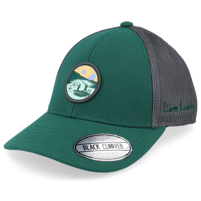 Black Clover 【 Kelce Green W Charcoal Mesh W Patch Trucker Men Green 】 green 緑・緑であること 濃灰色 トラッカー メンズ green 緑・緑であること