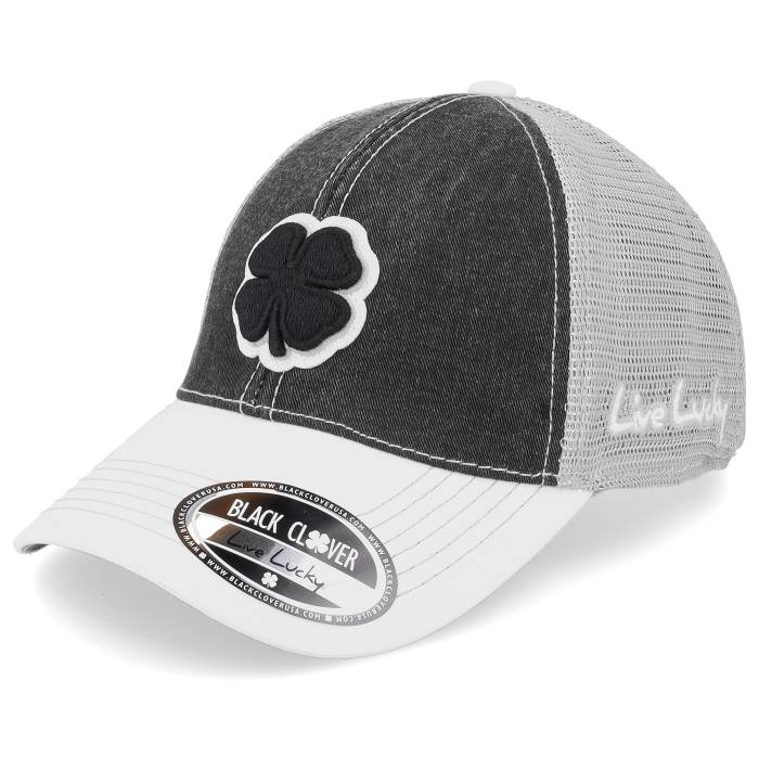 Black Clover 【 Two Tone Vint 21-Black/White/Grey Mesh Trucker Men Black 】 トラッカー メンズ 黒色 ブラック