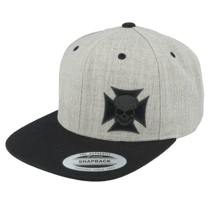 Born To Ride 【 Maltese Cross Skull Patch Heater Grey/Black Men Grey 】 メンズ 灰色 グレー|スニケス