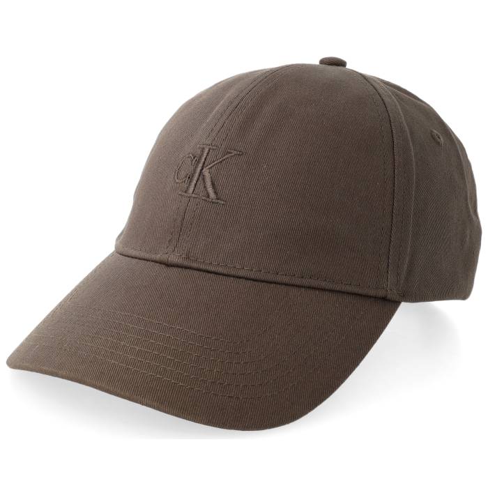カルバンクライン Calvin Klein 【 Monogram Embroidery Baseball Cap Wren Dad Cap Men Brown 】 野球 旗がしら かぶり笠 メンズ 赤銅色 赤銅色