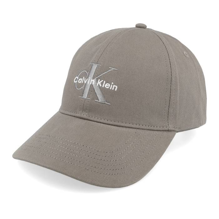 カルバンクライン Calvin Klein 【 Monologo Embroidery Baseball Cap Charcoal Gray Dad Cap Men Grey 】 ベースボール キャップ 帽子 チャコール gray 灰色・グレー・グレイ メンズ 灰色 グレー