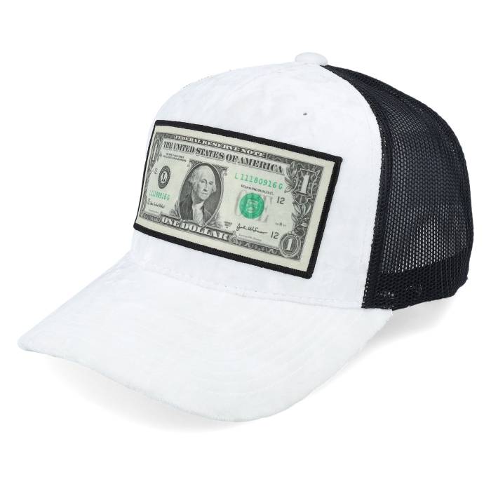 Calza Pennello 【 Dollar Bill Velvet White/Black A-Frame Trucker Men White 】 トラッカー メンズ 白色 ホワイト|スニケス