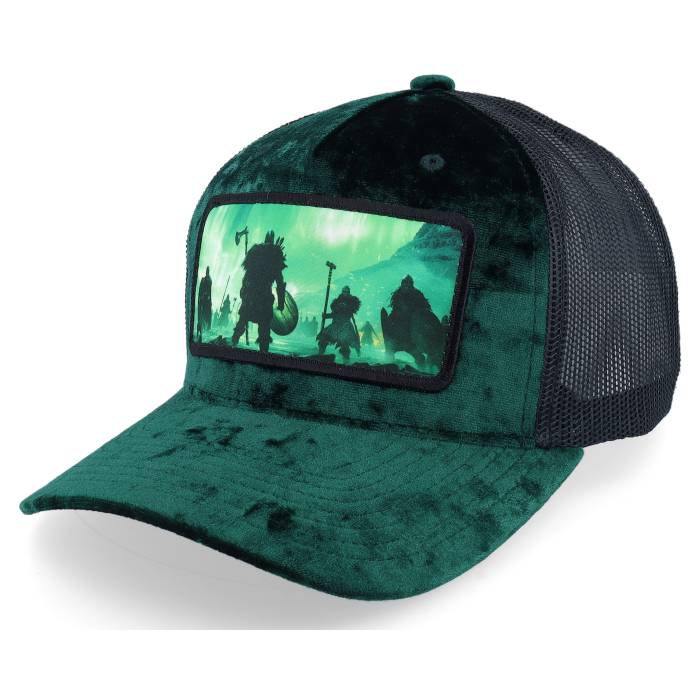 Calza Pennello 【 Vikings Aurora Sky Velvet Green/Black A-Frame Trucker Men Green 】 バイキングス スカイ トラッカー メンズ green 緑・グリーン