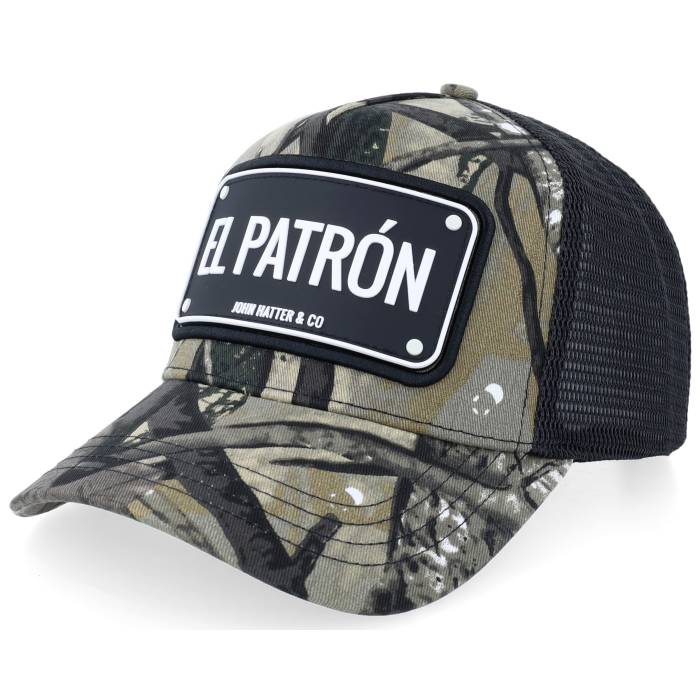 John Hatter & Co 【 El Patron Camo Camo/Black A-Frame Trucker Men 】 カモ柄 トラッカー メンズ