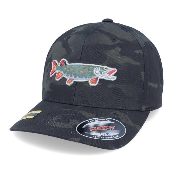 Skillfish 【 Pike Applique Patch Multicam Camo Black Flexfit Men 】 カモ柄 黒色 ブラック メンズ
