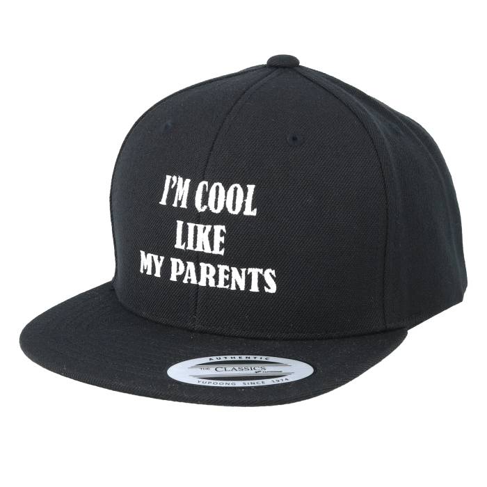 Kiddo Cap 【 Kids Cool Like My Parents Black Snapback Kids Black 】 クール 黒色 ブラック Snapback スナップバック バッグ ジュニア キッズ 黒色 ブラック｜スニケス