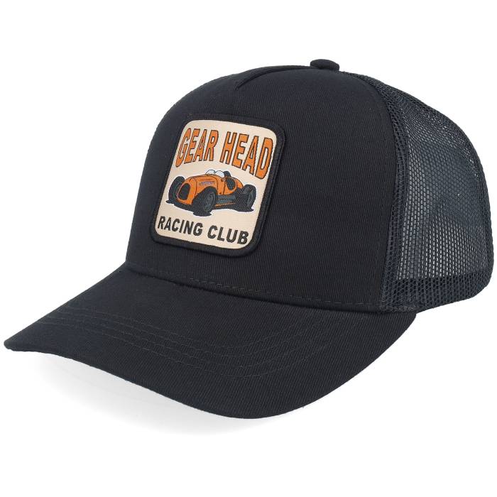 Kiddo Cap 【 Kids Gear Head Racing Club Ivory/Black Trucker Kids Black 】 ギア クラブ トラッカー ジュニア キッズ 黒色 ブラック