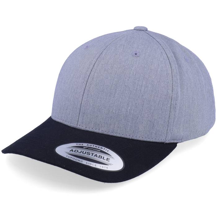 ユーポン Yupoong 【 Kids Heather Grey/Black Adjustable Kids Grey 】 heather ヘザー ジュニア キッズ 灰色 グレー
