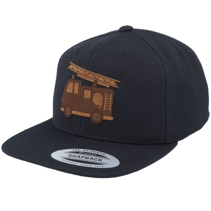 Kiddo Cap 【 Kids Fire Truck Engraved Black Snapback Kids Black 】 ファイア 黒色 ブラック Snapback スナップバック バッグ ジュニア キッズ 黒色 ブラック|スニケス