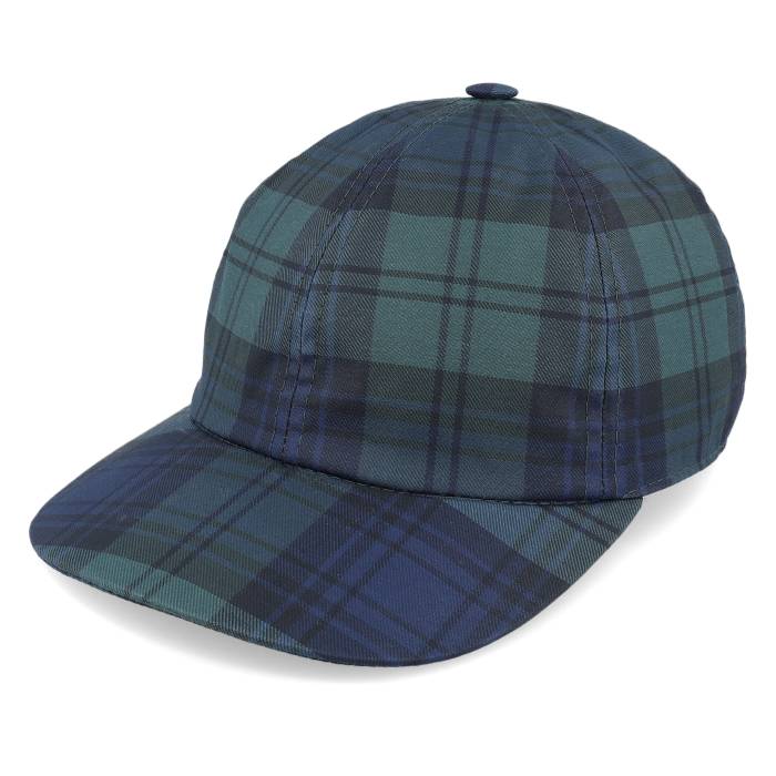 City Sport 【 Dbl Uni Checkered Green/Blue Dad Cap Men Blue 】 キャップ 帽子 メンズ 青色 ブルー
