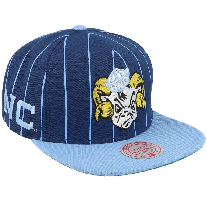 ミッチェル&ネス Mitchell & Ness 【 North Carolina Tar Heels Team Pin Blue Snapback Men Blue 】 ノース カロライナ Team チーム 青色 ブルー Snapback スナップバック バッグ メンズ 青色 ブルー