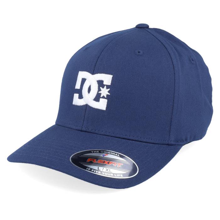 ディーシー Dc 【 Cap Star 2 Navy/White Flexfit Men Blue 】 キャップ 帽子 メンズ 青色 ブルー｜スニケス