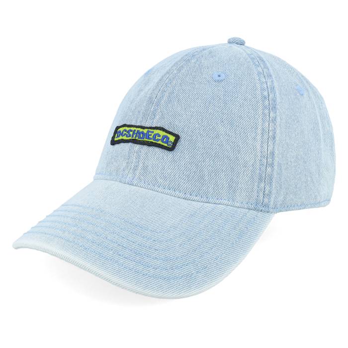 ディーシー Dc 【 Patch It Cap Blue Fog Dad Cap Men Blue 】 旗がしら かぶり笠 青味 青み メンズ 青味 青み