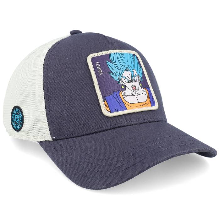 Capslab 【 Dragon Ball Vegito White/Grey A-Frame Trucker Men Blue 】 ドラゴン トラッカー メンズ 青色 ブルー