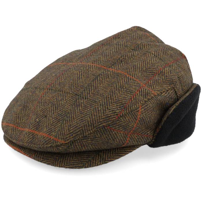 ブリクストン Brixton 【 Hooligan Earflap Bronze/Black/Red Snap Cap Men Brown 】 キャップ 帽子 メンズ 茶色 ブラウン