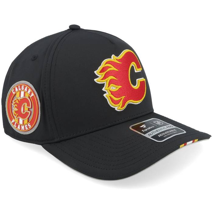 ファナティクス Fanatics 【 Calgary Flames Auth Pro 2025 Nhl Mesh Black/Red Adjustable Men Black 】 カルガリー フレームス 労働者階級 メンズ 黒いこと 黒いこと
