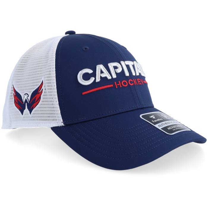 ファナティクス Fanatics 【 Washington Capitals  Auth Pro A Mesh Navy/White Trucker Men Blue 】 ワシントン州 キャピタルズ 労働者階級 トラッカー メンズ 青味 青み