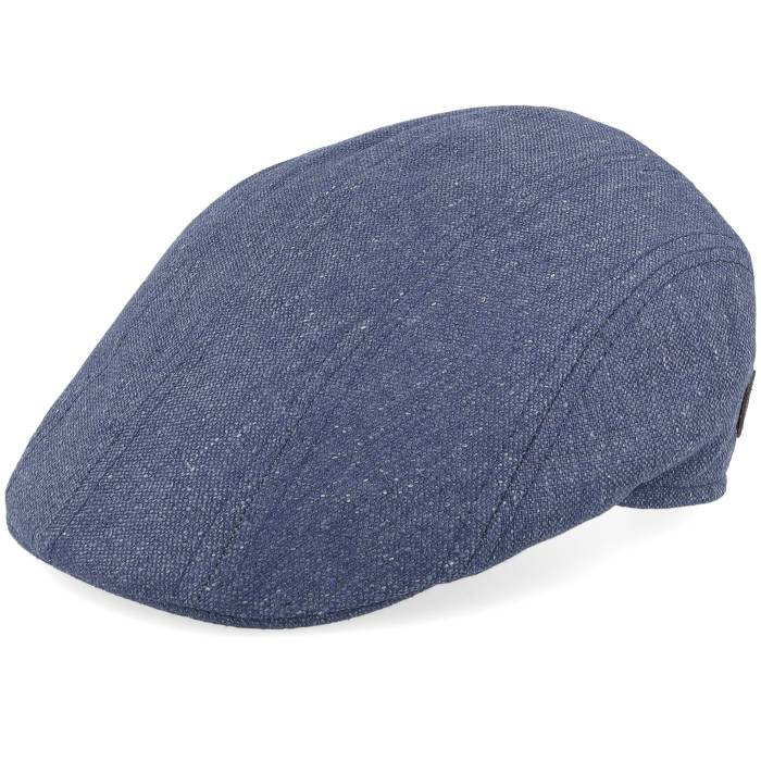 【★百貨店SALE★6/11真夜中2時迄】Mjm Hats 【 Maddy 51 Silk Blue Flat Cap Men Blue 】 青碧 青碧 旗がしら かぶり笠 メンズ 青碧 青碧
