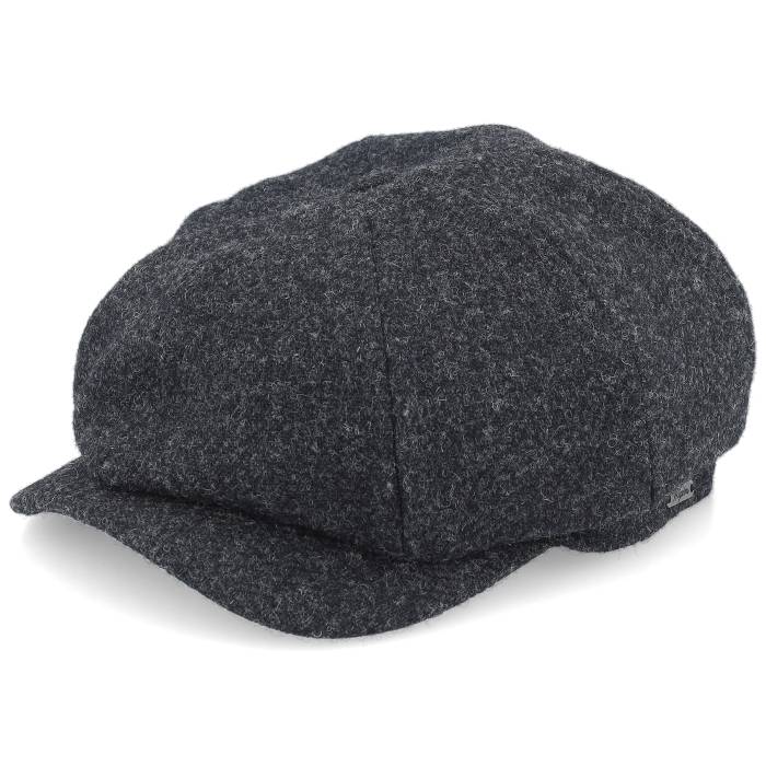 【★百貨店SALE★6/11十二時2時迄】【 Newsboy Classic Cap Dark Grey Melange Flat Cap Men Grey 】 古典派音楽 旗がしら かぶり笠 薄墨色 薄墨色 メンズ 薄墨色 薄墨色