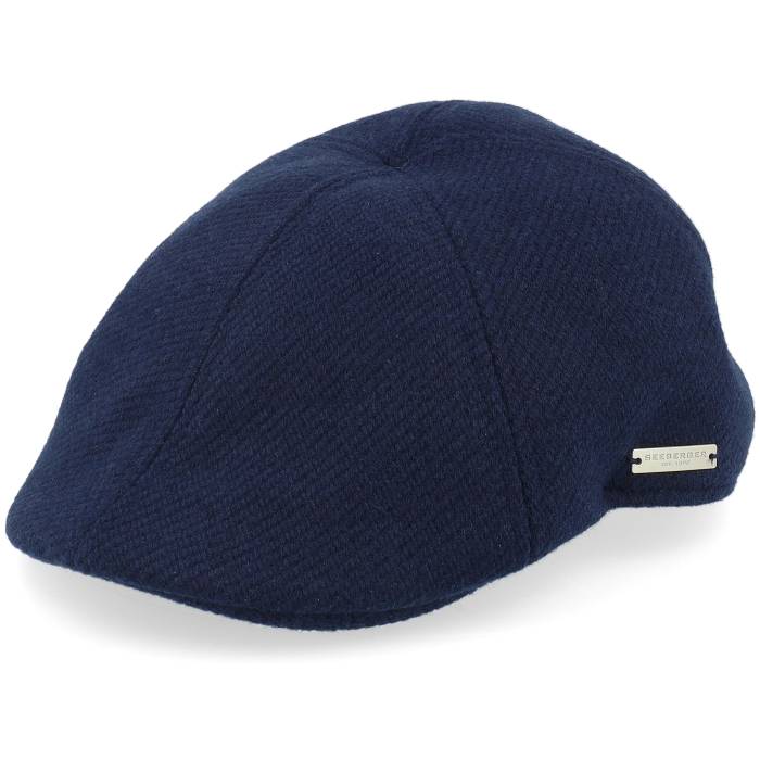 Seeberger 【 Stoff Blue Flat Cap Men Blue 】 青味 青み 旗がしら かぶり笠 メンズ 青味 青み