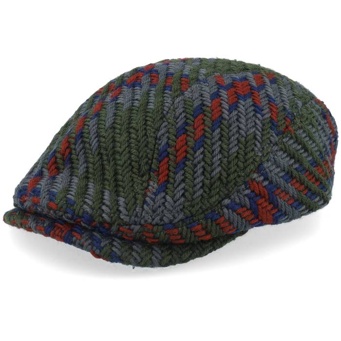 【★百貨店SALE★6/11真夜中2時迄】Upfront 【 Willey Checked Sixpence Army Flat Cap Men Green 】 正規陸軍 旗がしら 鳥打ち帽 メンズ green 緑・緑であること