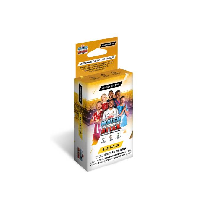 Topps 【 Match Attax Champions League 25/26 Eco Pack (36 Cards + 2 Starboy Limited Edition + 1 Graduate Exclusive) Men 】 マッチ グラデュエイト メンズ