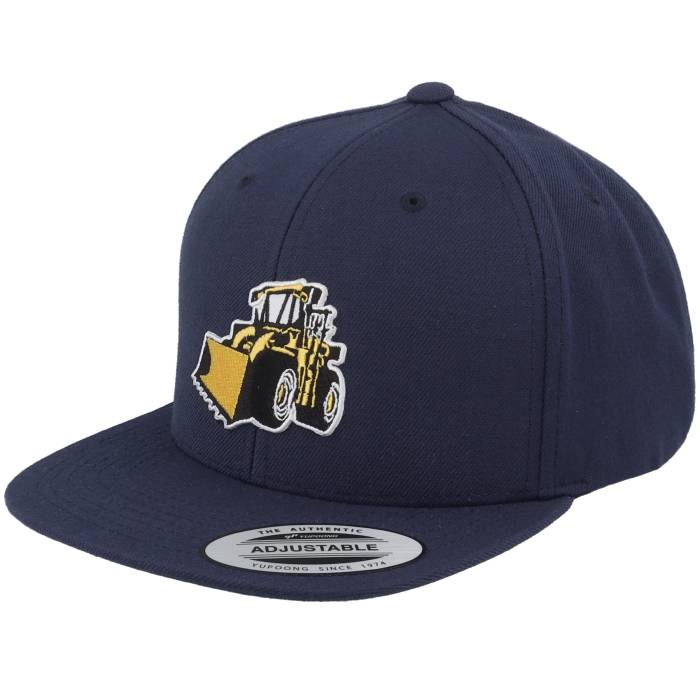 Kiddo Cap 【 Kids Large Wheel Loader Patch Navy Snapback Kids Blue 】 紺色 ネイビー Snapback スナップバック バッグ ジュニア キッズ 青色 ブルー|スニケス