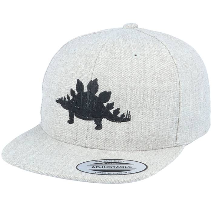 Kiddo Cap 【 Kids Stegosaurus Heather Grey Snapback Kids Grey 】 heather ヘザー 灰色 グレー Snapback スナップバック バッグ ジュニア キッズ 灰色 グレー|スニケス