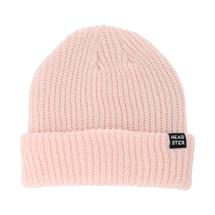 Headster 【 Kids Minimal Beanie Pink Marshmallow Cuff Kids Pink 】 キャップ 帽子 pink ピンク ジュニア キッズ pink ピンク｜スニケス