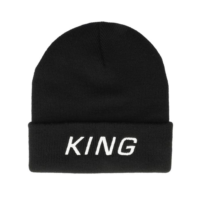 King Apparel 【 Tennyson Beanie Black Cuff Men Black 】 旗がしら かぶり笠 黒いこと 黒いこと メンズ 黒いこと 黒いこと