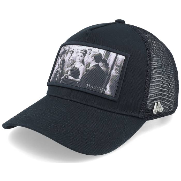 Maggiore 【 Unlimited Audrey Black A-Frame Trucker Men Black 】 黒色 ブラック トラッカー メンズ 黒色 ブラック