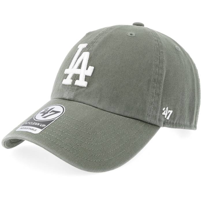 フォーティーセブンブランド 47 Brand 【 Los Angeles Dodgers Clean Up Moss Dad Cap Men Green 】 ドジャース キャップ 帽子 メンズ green 緑・グリーン｜スニケス