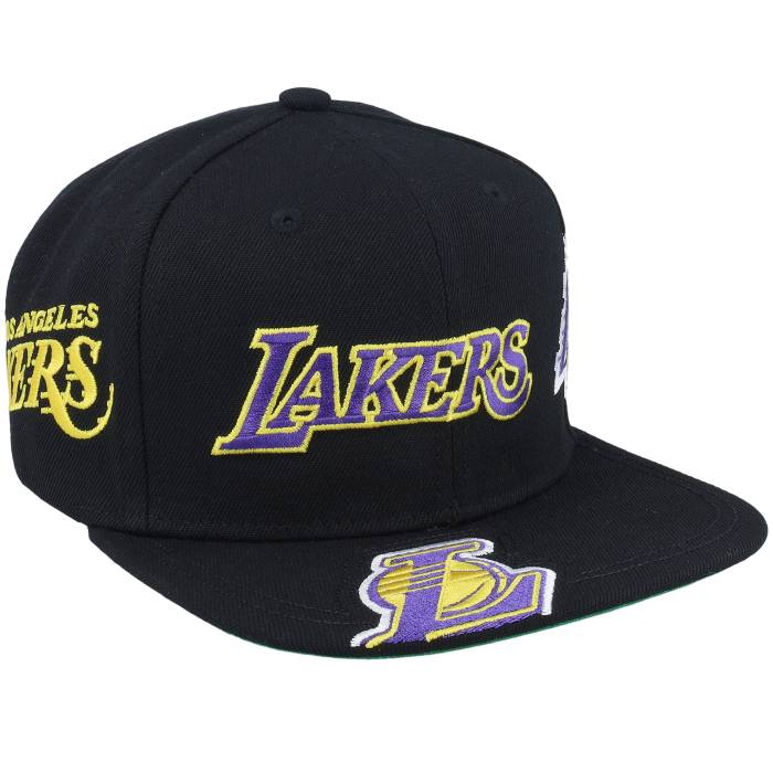 ミッチェル&ネス Mitchell & Ness 【 Los Angeles Lakers Landed Black Snapback Men Black 】 Lakers レイカーズ 黒色 ブラック Snapback スナップバック バッグ メンズ 黒色 ブラック 17,925円