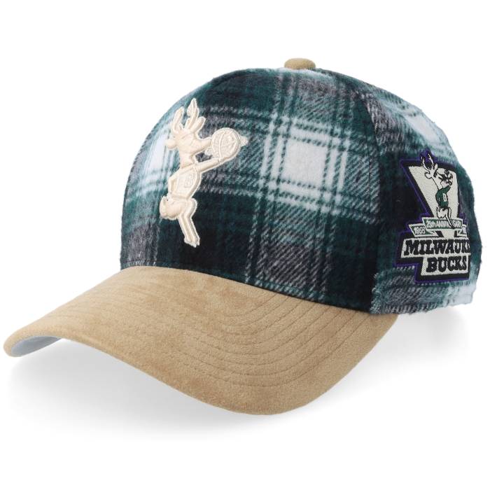 ミッチェル\u0026ネス Mitchell \u0026 Ness 【 Milwaukee Bucks Hwc Plaid Out Pro Cap Green A-Frame Adjustable Men Green 】 ミルウォーキー バックス 労働者階級 旗がしら かぶり笠 green 緑・緑であること メンズ green 緑・緑であること