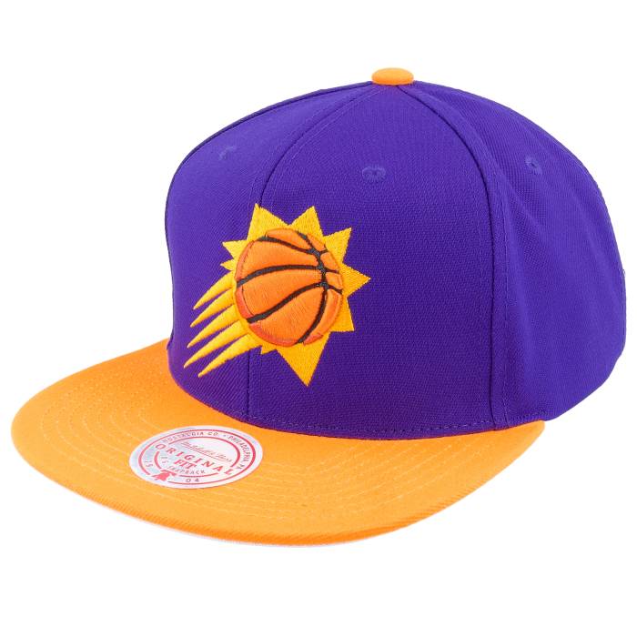 ミッチェル&ネス Mitchell & Ness 【 Phoenix Suns Core Basic Purple/Orange Snapback Men Purple 】 フェニックス サンズ コア Snapback スナップバック バッグ メンズ Purple 紫・パープル｜スニケス