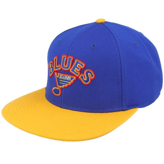 アメリカンニードル American Needle 【 St. Louis Blues Archive 400 Royal/Gold Snapback Men Blue 】 ブルース Snapback スナップバック バッグ メンズ 青色 ブルー